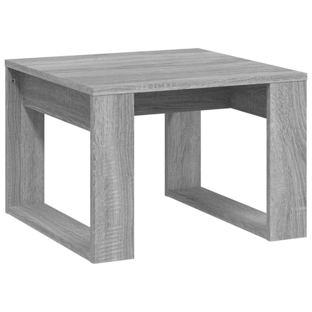 Vidaxl Príručný stolík sivý dub sonoma 50x50x35 cm spracované drevo